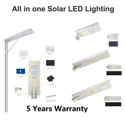  Batteria al litio in un unico polo solare a LED e via Leggero