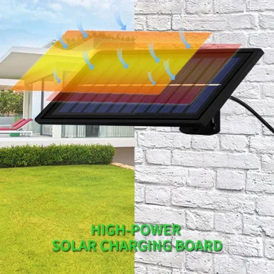 Lampada a sospensione solare impermeabile IP65, doppia testa, per esterni, con lampo per interni Cavo per Garden Yard