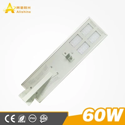 Luce solare a LED da giardino da parete, 60 W all in one con sensore di movimento impermeabile IP65 luce solare di sicurezza super luminosa per esterni per il patio Street Gutter