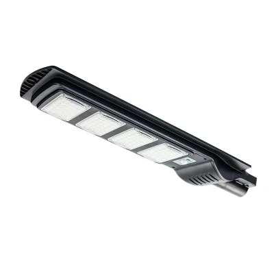 Illuminazione esterna in alluminio personalizzata per esterni con proiettore da giardino impermeabile IP67 50 W, 100 W, 150 W, 200 W, LED bifacciale automatico all-in-one Luce solare stradale