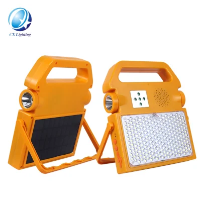  Solare esterno campeggio luci di emergenza carica tenda luci giardino esterno Music ABS ip65 100 w LED luce solare a luce diffusa