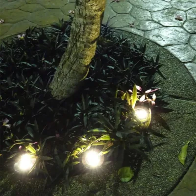 Lanterna LED luminosa lampada solare per esterni lampada da appiglio Giardino prato Paesaggio luce, lampada da appiglio LED solare cavo acciaio inossidabile Arte Lanterna a LED solare