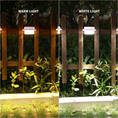 Lampada da parete impermeabile 3LED luce solare disco Gutter da giardino
