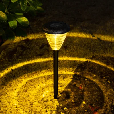  Hot Selling poco costoso piccolo giardino esterno plastica percorso Yard pilastro Luce LED solare
