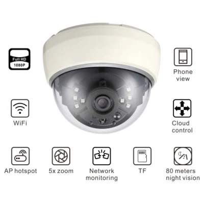 Esterno parete Giardino Post Campeggio energia Lawn Pillar Solar Street Lampada telecamera CCTV WiFi