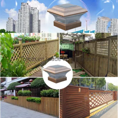 Giardino all&prime;ingrosso di emergenza decorativo LED illuminazione solare alimentato a LED Giardino Lampada colonna esterna impermeabile lampada da giardino a LED Fence