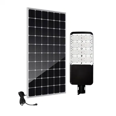 All-in-out in due IP66 80 W 100 W impermeabile al tramonto Dawn pannello solare PV proiettore alimentato a energia LED TVCC per esterni Luce stradale/da giardino/stradale con batteria al litio