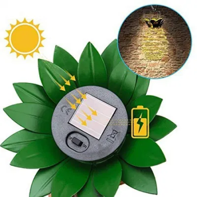 Cross border LED ananas Solar Lights luci da giardino alimentate a energia solare Decorazione esterna Lanterna appicante