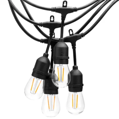  Popolari lampadine in plastica singole da 28 FT S14 solari per esterni resistenti alle rotture natalizie Leggero