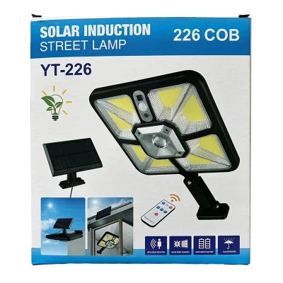 Lampada da parete per esterni a luce solare stradale impermeabile 3 modalità PIR Sensore di movimento patio giardino portico Garage illuminazione di sicurezza