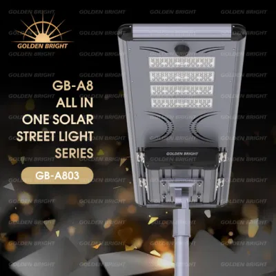  Pannello batteria solare commerciale integrato da 30 W, LED impermeabile per esterni in strada Illuminazione da giardino