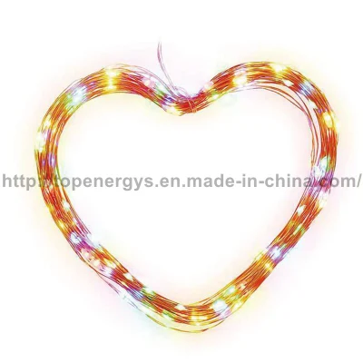  Alberi di Natale decorazione Paesaggio inserto 100LED filo di rame filo di Solar String Leggero