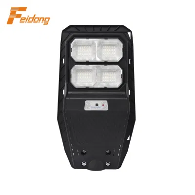  Lampada solare da strada da 100 W con sensore di movimento a induzione ad alto lume impermeabile Illuminazione stradale a LED da giardino per esterni integrata Luminaria