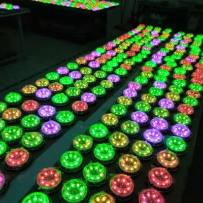Spot da esterno IP68 a LED solare RGB ad alimentazione orizzontale Per Garden Ground Lawn Walkway