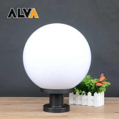 Piedini sferici opali fumosi trasparenti per esterni dal design semplice e moderno Luci per la fence delle abitazioni