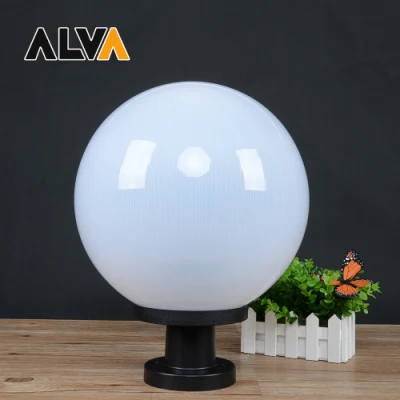 Piedini sferici opali fumosi trasparenti per esterni dal design semplice e moderno Luci per la fence delle abitazioni
