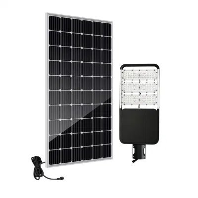 All-in-out in due IP66 80 W 100 W impermeabile al tramonto Dawn pannello solare PV proiettore alimentato a energia LED TVCC per esterni Luce stradale/da giardino/stradale con batteria al litio