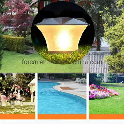 Giardino all&prime;ingrosso di emergenza decorativo LED illuminazione solare alimentato a LED Giardino Lampada colonna esterna impermeabile lampada da giardino a LED Fence