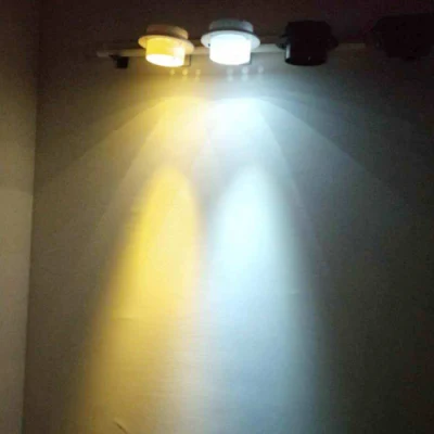 Lampada da parete impermeabile 3LED luce solare disco Gutter da giardino