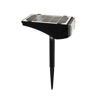 Lampada da prato regolabile LED COB 5 W pin di messa a terra solare Luce da giardino
