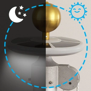Lampada a palo ad angolo solare Deluxe, lampada ad indicatore, faretto a LED