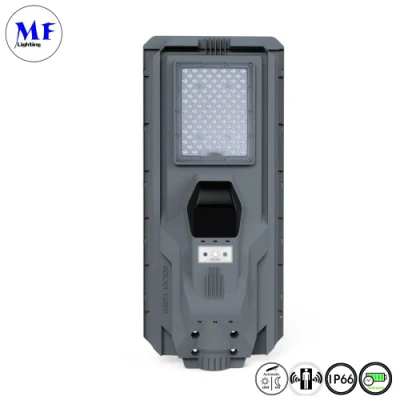 Prezzo di fabbrica impermeabile IP66 all in one LED solare integrato Sensore di movimento per luce stradale telecamera esterna COB prato da giardino parete Proiettore solare per la circolazione su strada