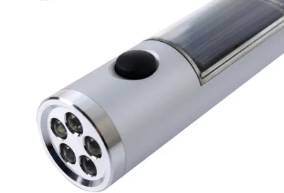  Torcia a LED portatile ricaricabile solare torcia di emergenza energia auto a mano Home Camping Light
