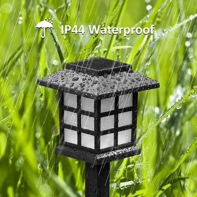  Luci da giardino solari LED classiche percorso esterno impermeabile paesaggio solare Luci decorate per passerella
