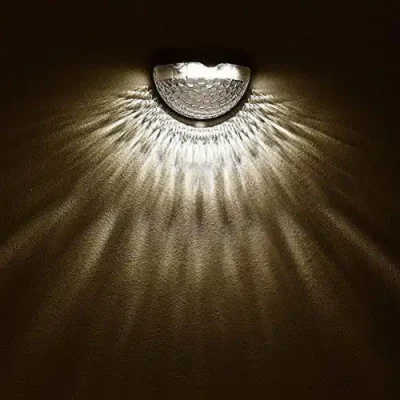 Illuminazione pannello solare Poly LED parete decorativa scala orizzontale per esterni Spia di emergenza
