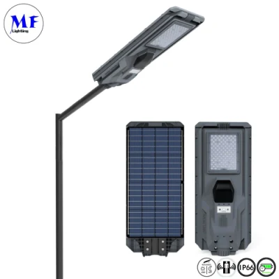 Prezzo di fabbrica impermeabile IP66 all in one LED solare integrato Sensore di movimento per luce stradale telecamera esterna COB prato da giardino parete Proiettore solare per la circolazione su strada