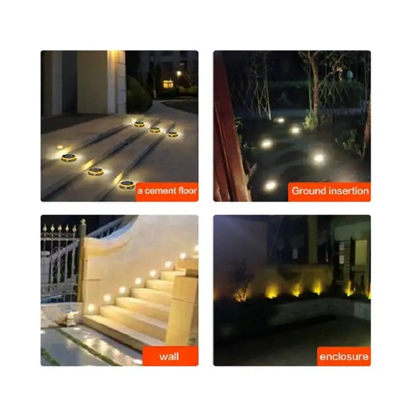 LED Bulb Holiday Light Solar Panel Lighting Outdoor Street Deck Underground Lamp