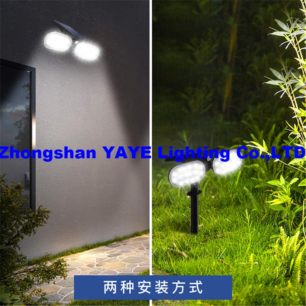 Yaye Outdoor Waterproof Landscape Lamp LED Solar Power Garden Light for Pathway Lawn Patio Yard Walkway Driveway Path Courtyard Lighting