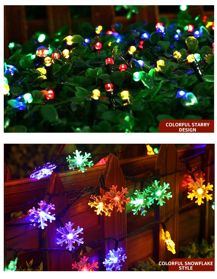 Solar Powered Light String Outdoor Camping Colorful Lights