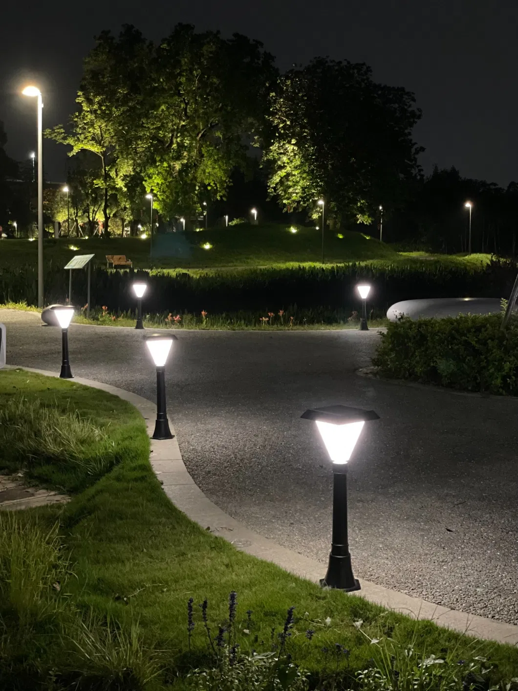 Outdoor Waterproof Garden Lights LED Path Bollard LED Lawn Lamp Light for Garden Landscape Yard Driveway Walkway