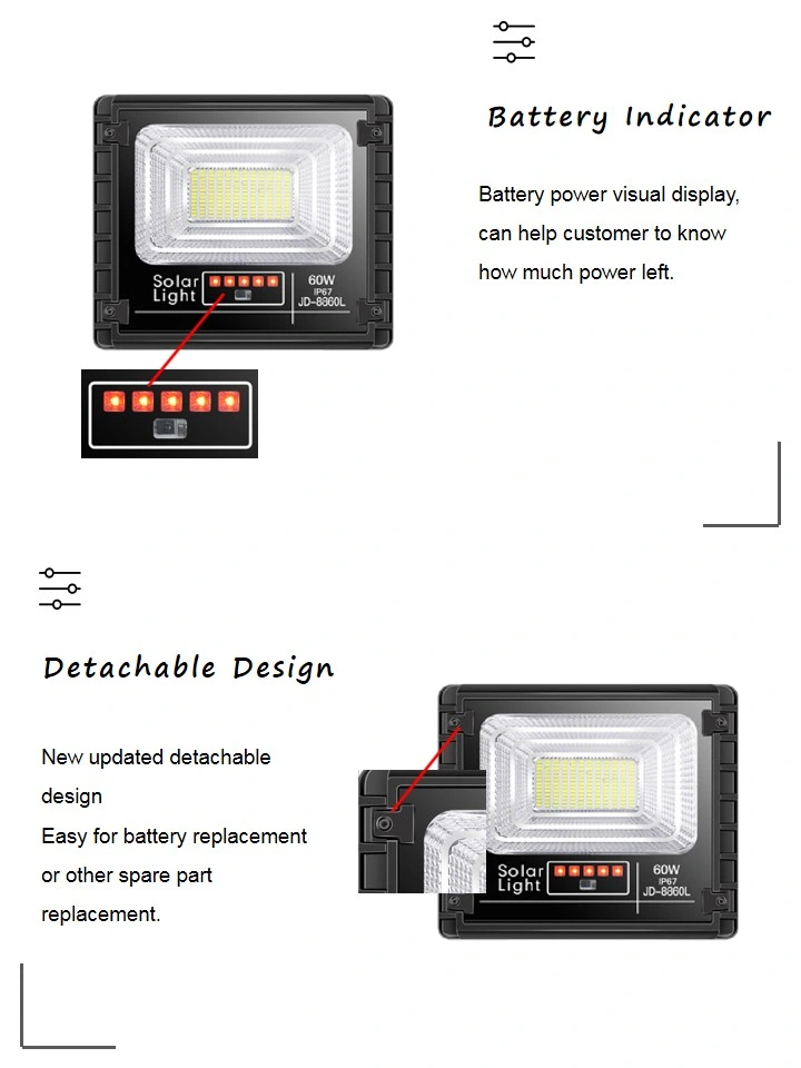 Manufacturer Driveway Solar LED Flood Light for Lawn Festoon Garden