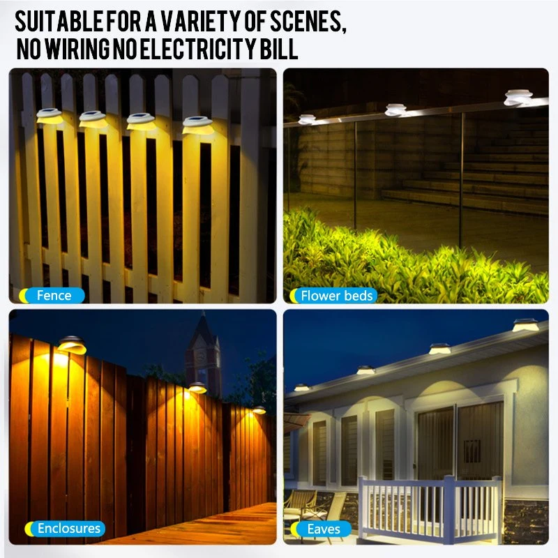 LED Outdoor Wall Lights Home Garden Induction Solar Lights Fence Patio Garage Porch Lamp