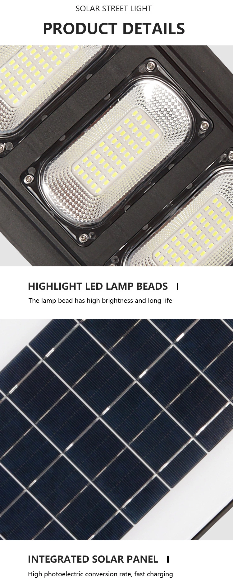 Best Price 150W Sensor Indoor Outdoor LED Solar Street Lamp All in One Solar Street Lights