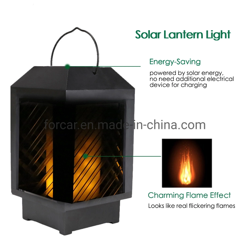 Outdoor Decorative Lighting Solar Hanging Waterproof Solar Lantern for Patio Yard Garden Pathway Decoration Warm Garden Camping Light