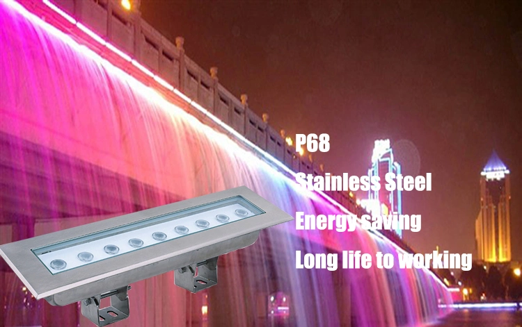 DMX Wall Washer Lighting RGB RGBW waterproof IP68 Underwater Pool Fountain Wallwasher LED Light