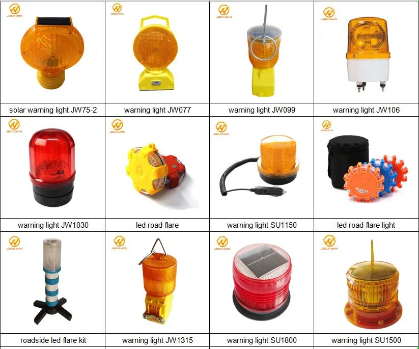 Emergency Solar Traffic Warning Light Hazard Barricade Beacon Light