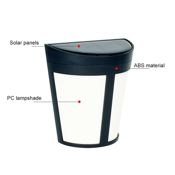 LED Solar Light Outdoor Wall Lamp Waterproof Suitable for Garden Courtyard Deck Landscape Decoration Street Lamp