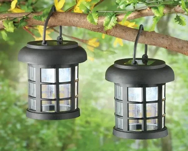 Garden Yard Pation Decoration Stand Hanging Solar LED Lantern