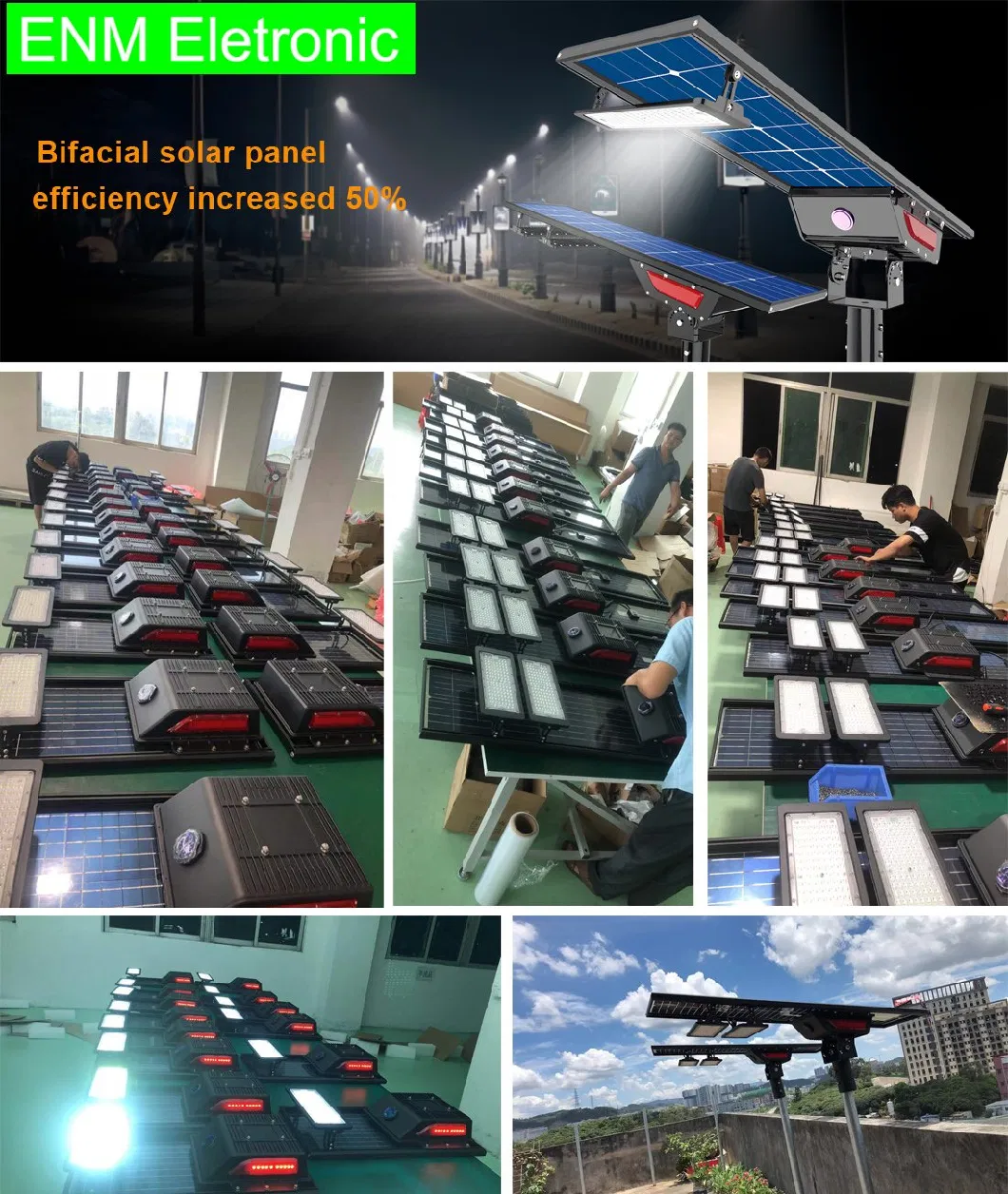 Integrated Streetlight Solar Super Bright 5050 LED United Nation Trusted