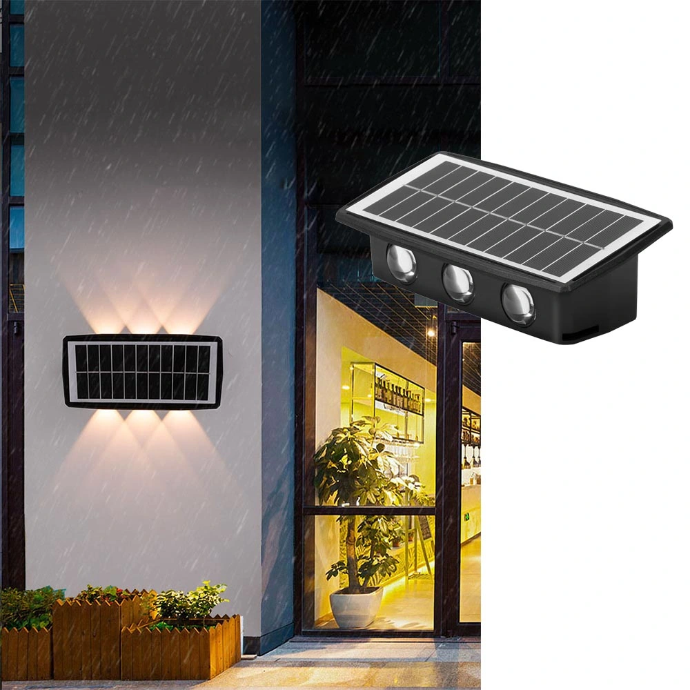 Waterproof Fence Garden Balcony Home Outdoor Landscape Lighting Solar LED Wall Washer Light