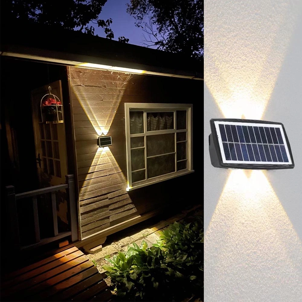 Waterproof Fence Garden Balcony Home Outdoor Landscape Lighting Solar LED Wall Washer Light