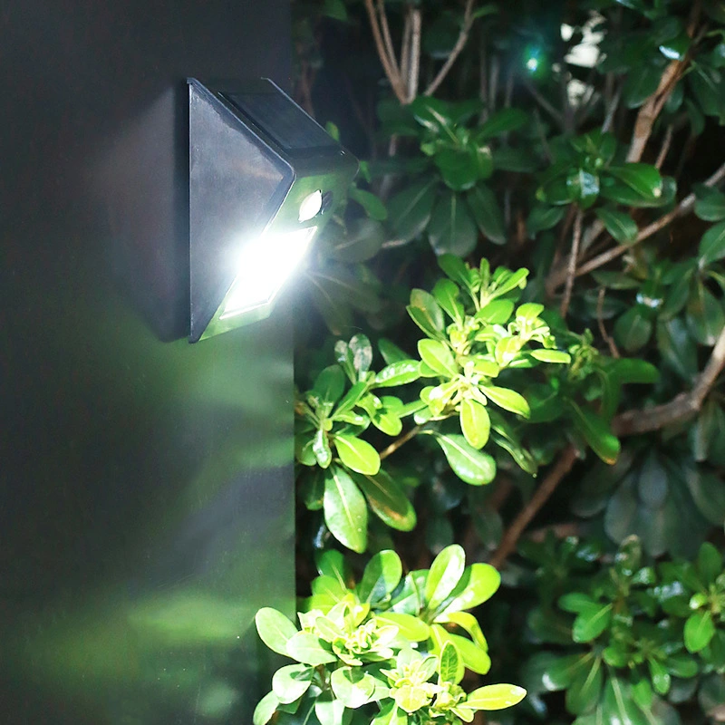 Human Body Sensor Solar Power Security Wall Light Pathway COB LED Lamp
