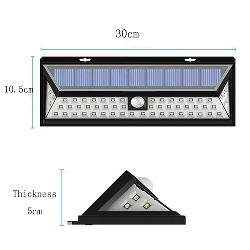 Solar Sensor Wall Light Chinese Vendor CE Certificated Plastic for Fence Outdoor