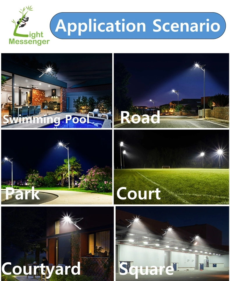 Outdoor Waterproof IP67 Aluminum Road Garden Light Remote Control Lamp 200W 400W 600 1000W 1500W 2500 Split Best Solar Powered LED Street Light with Pole