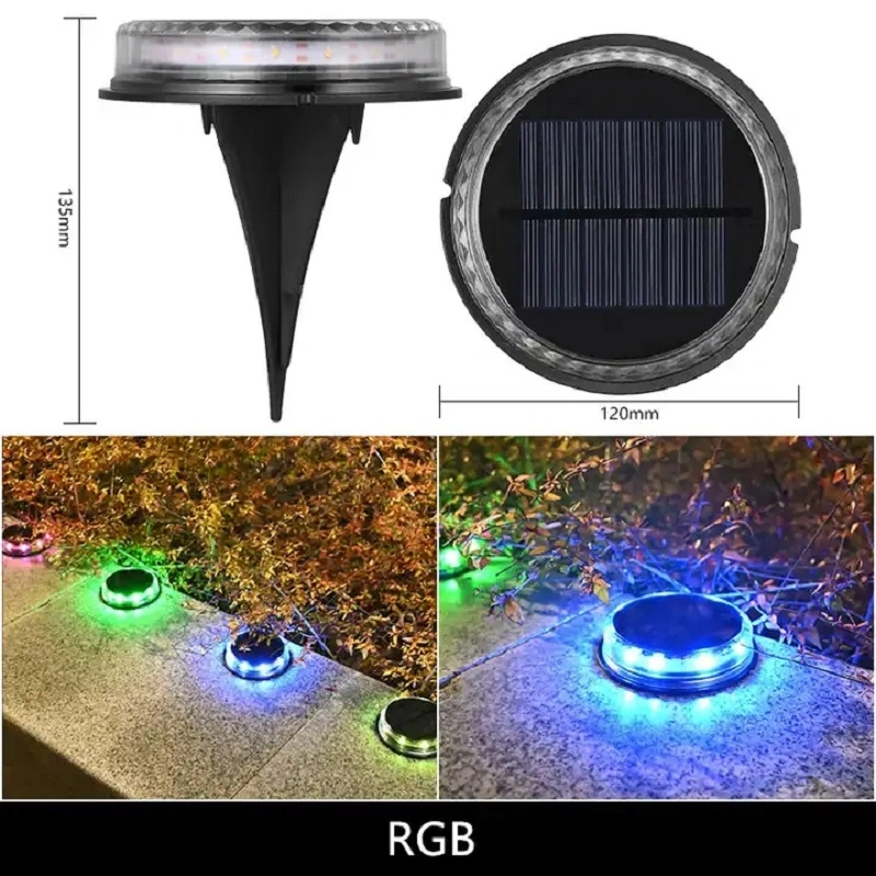 LED Bulb Holiday Light Solar Panel Lighting Outdoor Street Deck Underground Lamp