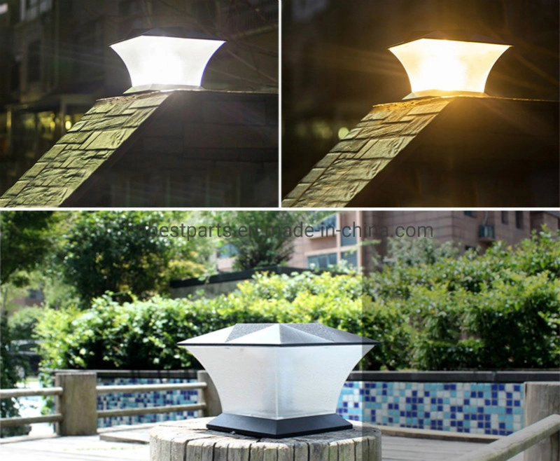 Wholesale Outdoor Waterproof Garden Decorative Lighting Garden Solar Hat Night Fence Landscape Lamp Solar LED Garden Post Light